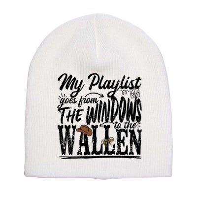 My Playlist Goes From The Windows To The Short Acrylic Beanie