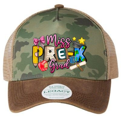 Miss PreK Grad Graduation Last Day Of School Legacy Tie Dye Trucker Hat