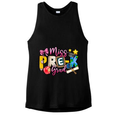 Miss PreK Grad Graduation Last Day Of School Ladies PosiCharge Tri-Blend Wicking Tank