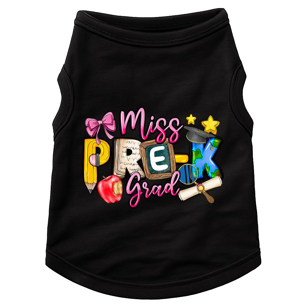 Miss PreK Grad Graduation Last Day Of School Doggie Tank