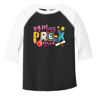Miss PreK Grad Graduation Last Day Of School Toddler Fine Jersey T-Shirt