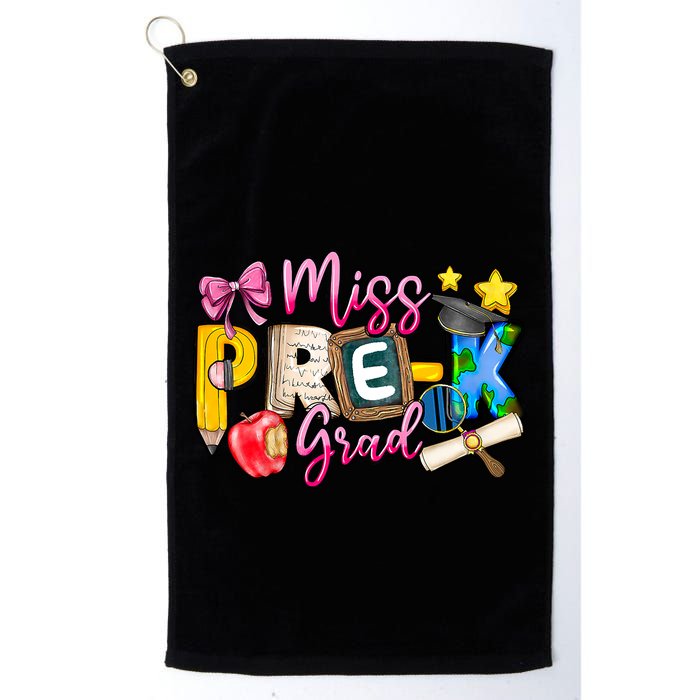 Miss PreK Grad Graduation Last Day Of School Golf Towel