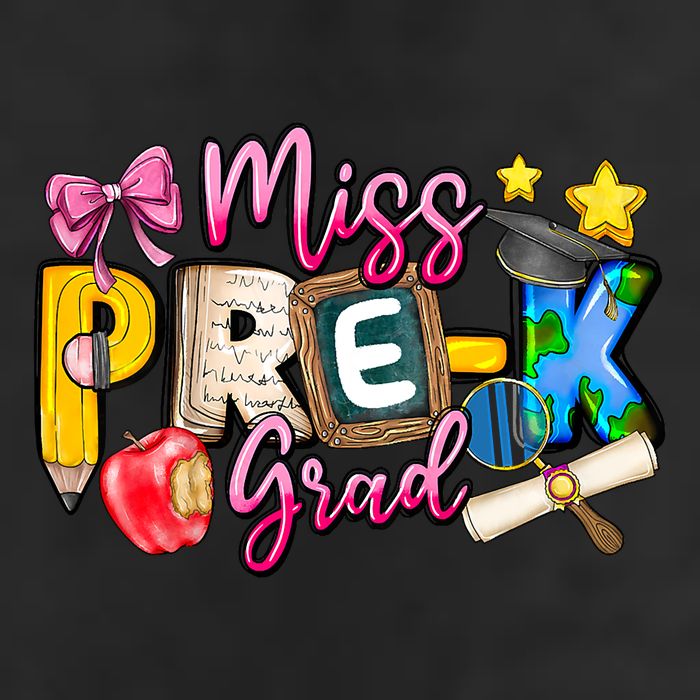 Miss PreK Grad Graduation Last Day Of School Golf Towel