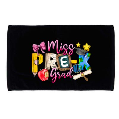 Miss PreK Grad Graduation Last Day Of School Microfiber Hand Towel