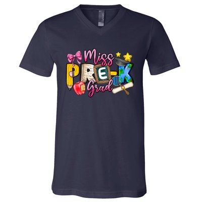 Miss PreK Grad Graduation Last Day Of School V-Neck T-Shirt