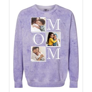 Mom Personalized Gift For Mothers Day Custom Photo Colorblast Crewneck Sweatshirt