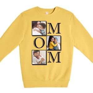 Mom Personalized Gift For Mothers Day Custom Photo Premium Crewneck Sweatshirt