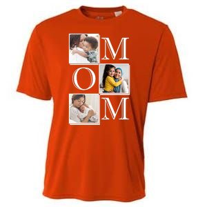 Mom Personalized Gift For Mothers Day Custom Photo Cooling Performance Crew T-Shirt