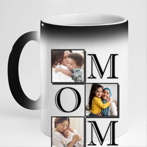 Mom Personalized Gift For Mothers Day Custom Photo 11oz Black Color Changing Mug