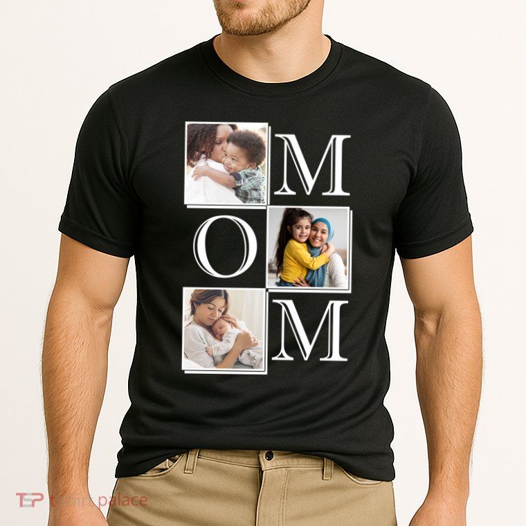 Mom Personalized Gift For Mothers Day Custom Photo Performance Shirt