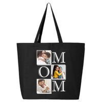 Mom Personalized Gift For Mothers Day Custom Photo 25L Jumbo Tote