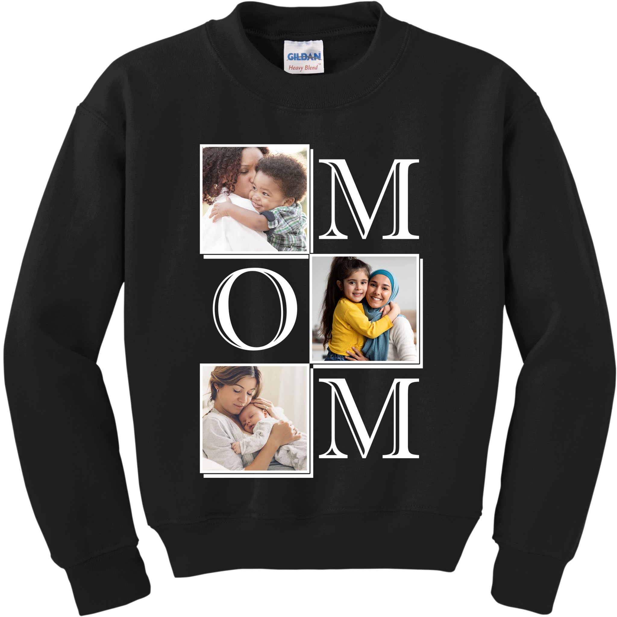 Mom Personalized Gift For Mothers Day Custom Photo Kids Sweatshirt