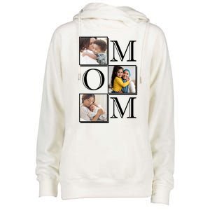 Mom Personalized Gift For Mothers Day Custom Photo Womens Funnel Neck Pullover Hood