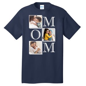 Mom Personalized Gift For Mothers Day Custom Photo Tall T-Shirt