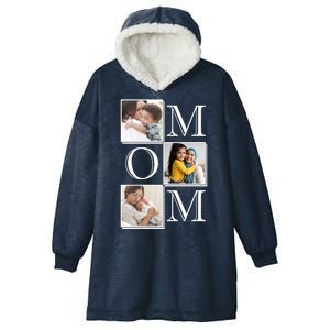 Mom Personalized Gift For Mothers Day Custom Photo Hooded Wearable Blanket