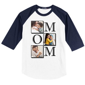 Mom Personalized Gift For Mothers Day Custom Photo Baseball Sleeve Shirt