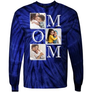 Mom Personalized Gift For Mothers Day Custom Photo Tie-Dye Long Sleeve Shirt