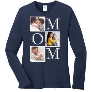 Mom Personalized Gift For Mothers Day Custom Photo Ladies Long Sleeve Shirt