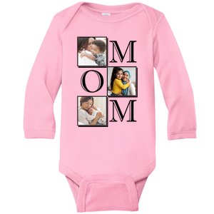 Mom Personalized Gift For Mothers Day Custom Photo Baby Long Sleeve Bodysuit