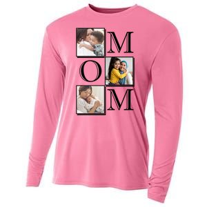 Mom Personalized Gift For Mothers Day Custom Photo Cooling Performance Long Sleeve Crew