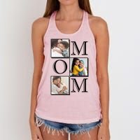 Mom Personalized Gift For Mothers Day Custom Photo Women's Knotted Racerback Tank