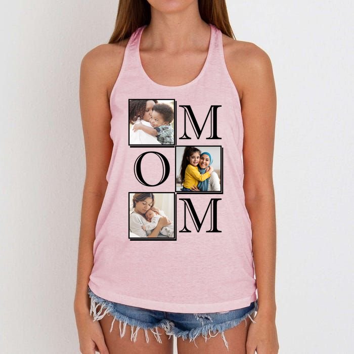 Mom Personalized Gift For Mothers Day Custom Photo Women's Knotted Racerback Tank