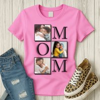 Mom Personalized Gift For Mothers Day Custom Photo Womens T-Shirt