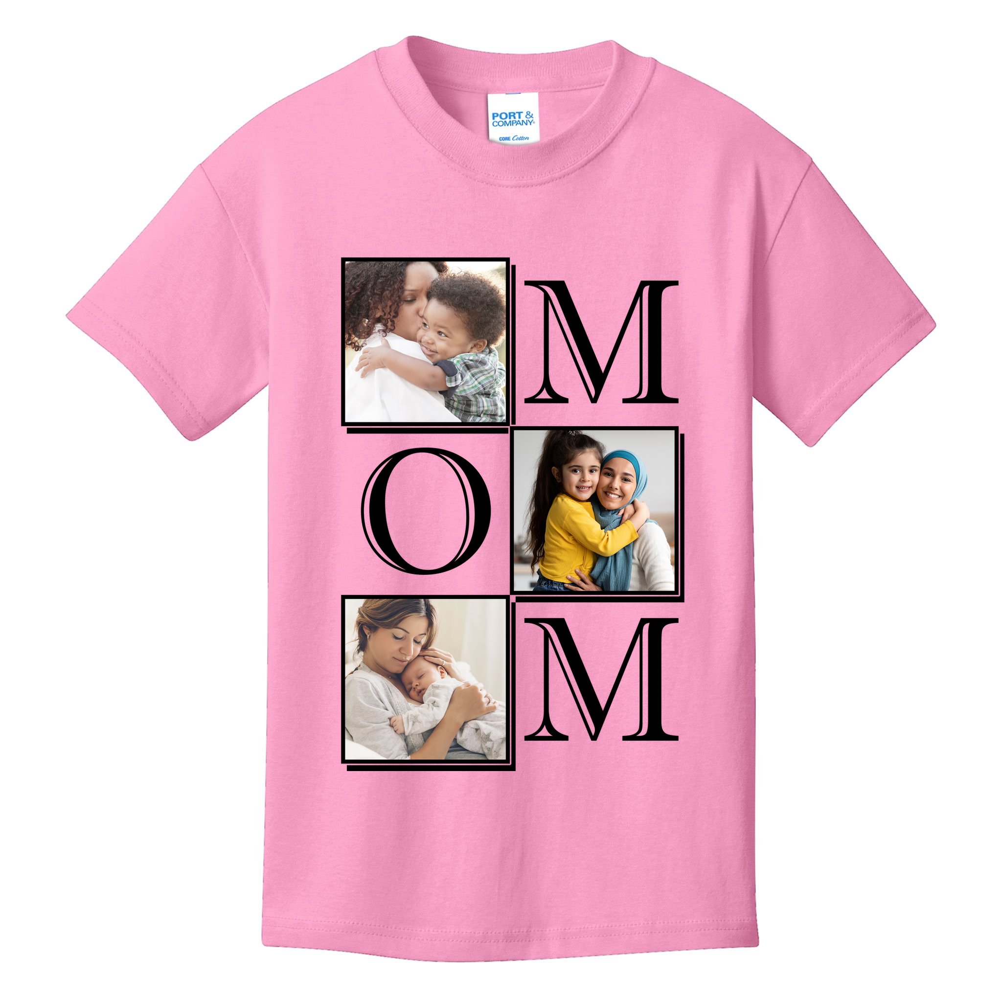 Mom Personalized Gift For Mothers Day Custom Photo Kids T-Shirt