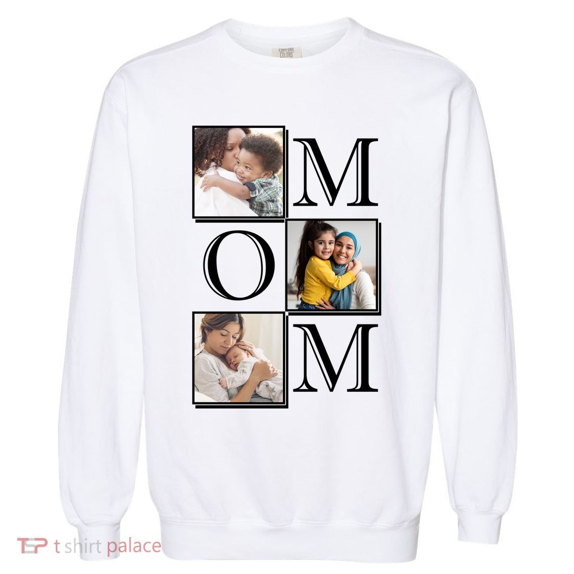 Mom Personalized Gift For Mothers Day Custom Photo Garment-Dyed Sweatshirt