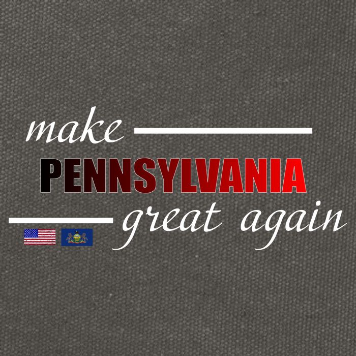 Make Pennsylvania Great Again Cotton Canvas Backpack