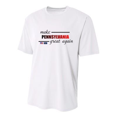 Make Pennsylvania Great Again Youth Performance Sprint T-Shirt