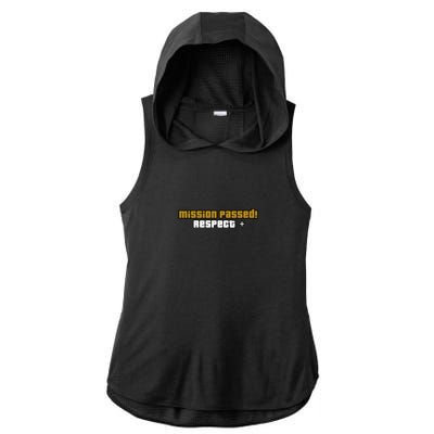 Mission Passed GTA SA Ladies PosiCharge Tri-Blend Wicking Draft Hoodie Tank