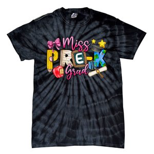 Miss PreK Grad Graduation Last Day Of School Tie-Dye T-Shirt