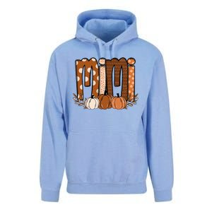 Mimi Pumpkin Halloween Thanksgiving Grandma Fall Leaves Unisex Surf Hoodie