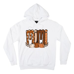 Mimi Pumpkin Halloween Thanksgiving Grandma Fall Leaves Hoodie