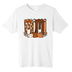 Mimi Pumpkin Halloween Thanksgiving Grandma Fall Leaves Tall Fusion ChromaSoft Performance T-Shirt