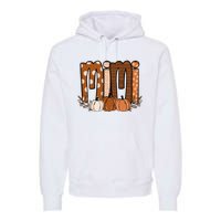 Mimi Pumpkin Halloween Thanksgiving Grandma Fall Leaves Premium Hoodie