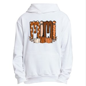 Mimi Pumpkin Halloween Thanksgiving Grandma Fall Leaves Urban Pullover Hoodie