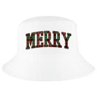 Merry Plaid Holiday Christmas Cool Comfort Performance Bucket Hat