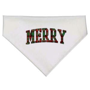 Merry Plaid Holiday Christmas USA-Made Doggie Bandana