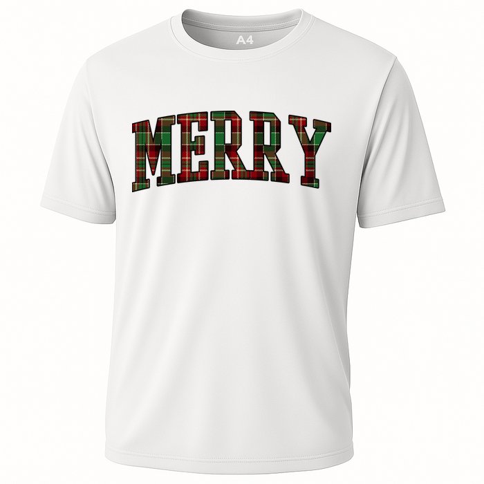 Merry Plaid Holiday Christmas Performance Shirt