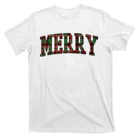 Merry Plaid Holiday Christmas T-Shirt