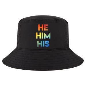 Male Pronouns He Him His Straight Against Hate Cute Gift Cool Comfort Performance Bucket Hat