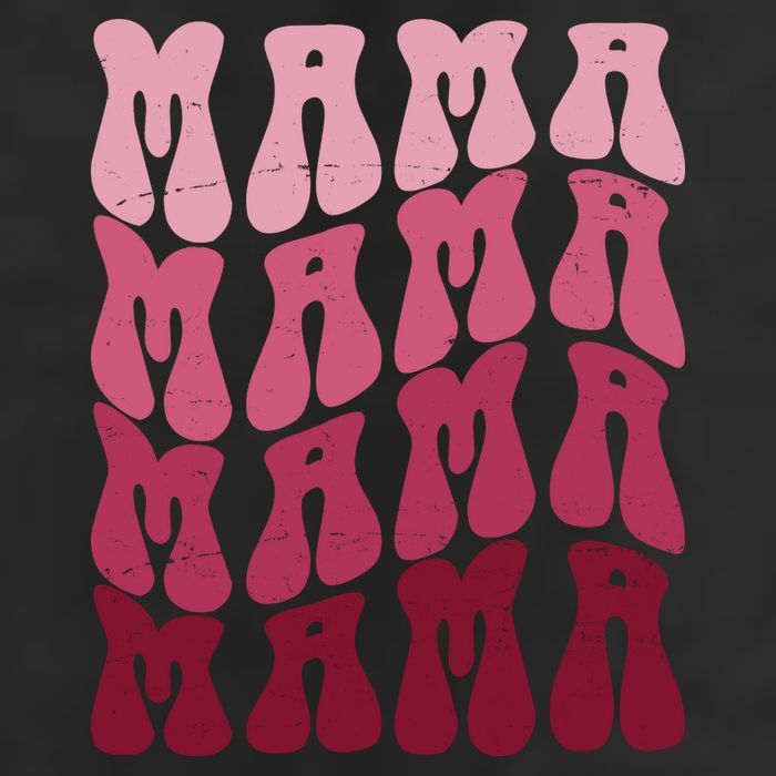 Mama Pink Hippie Retro 7 Panel Mesh Trucker Snapback Hat