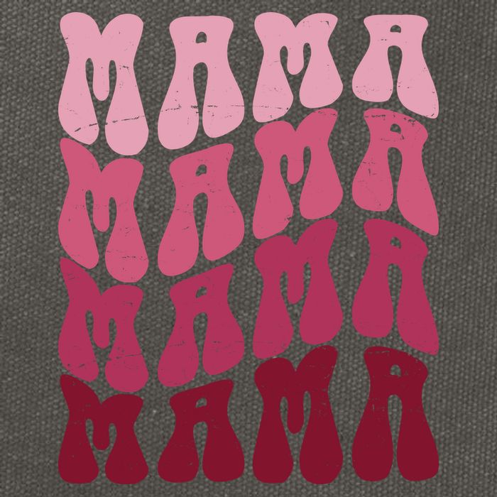 Mama Pink Hippie Retro Cotton Canvas Backpack