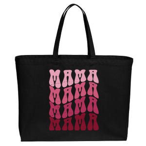 Mama Pink Hippie Retro Cotton Canvas Jumbo Tote