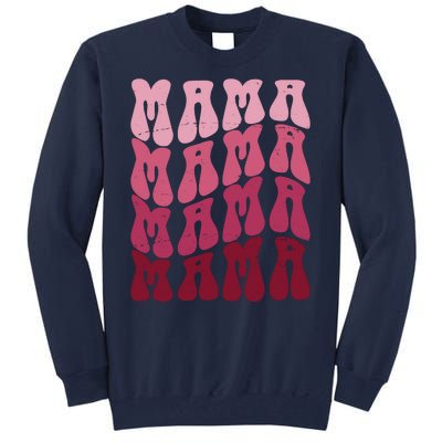 Mama Pink Hippie Retro Tall Sweatshirt