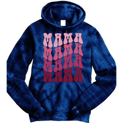 Mama Pink Hippie Retro Tie Dye Hoodie