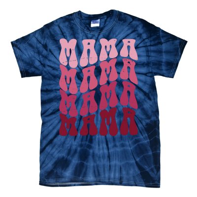 Mama Pink Hippie Retro Tie-Dye T-Shirt