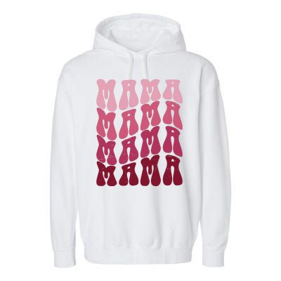 Mama Pink Hippie Retro Garment-Dyed Fleece Hoodie